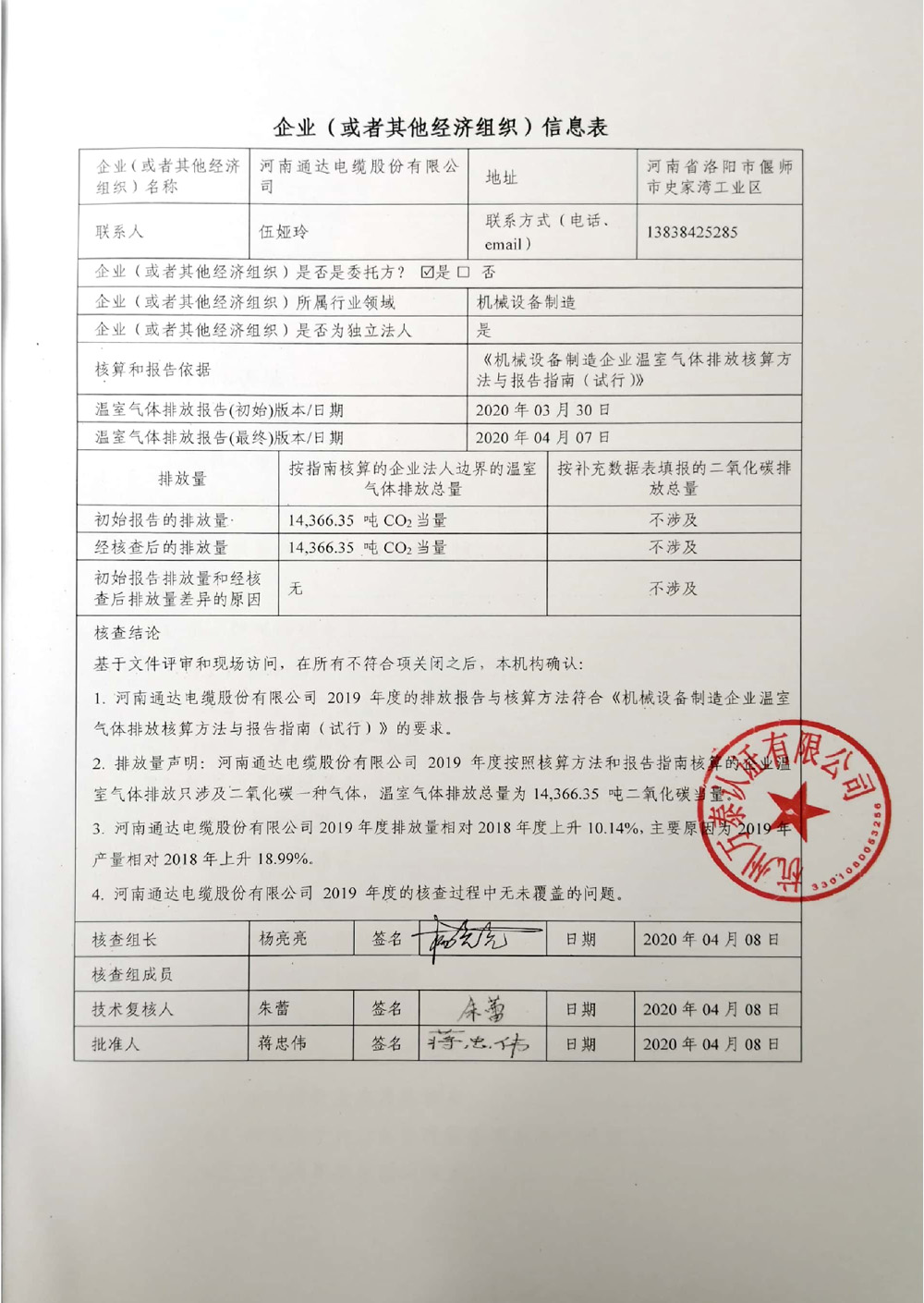 2020男人操女人的视频APP股份温室气体排放核查报告